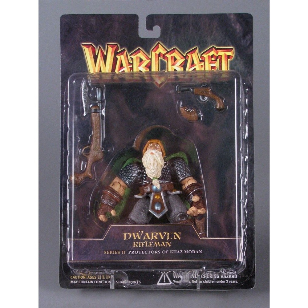 TOYCOM Warcraft Dwarven Rifleman Series II (MINT Slightly Damaged Box)!